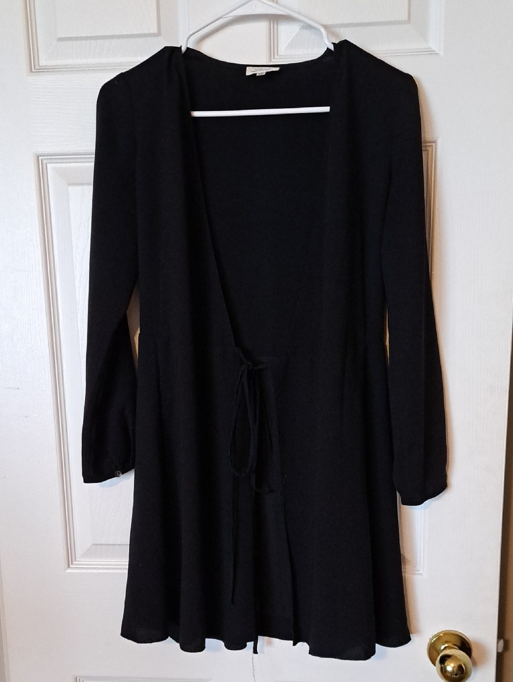 Wilfred Black Mini Wrap Dress